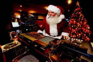 Santa Claus in The Studio Background